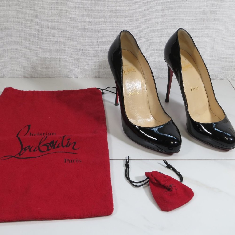 Louboutin - Dorissima - Black Patent - 39EU
